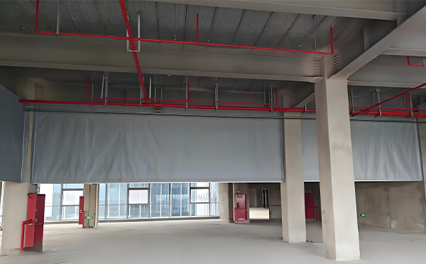 永安坝街道防火布挡烟垂壁